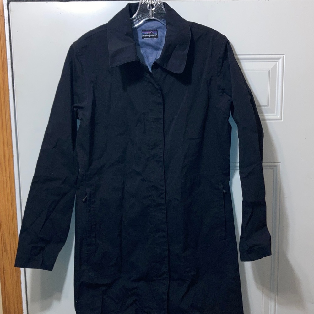 Patagonia Black Women's Trench Coat‎ M